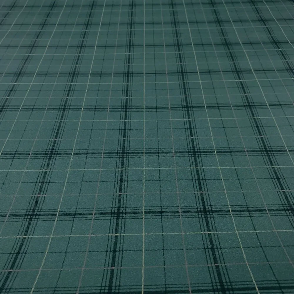 Plaid Wallpaper, Deep Green, Blue, Gold 56.37 sq ft Bolt by Imperial